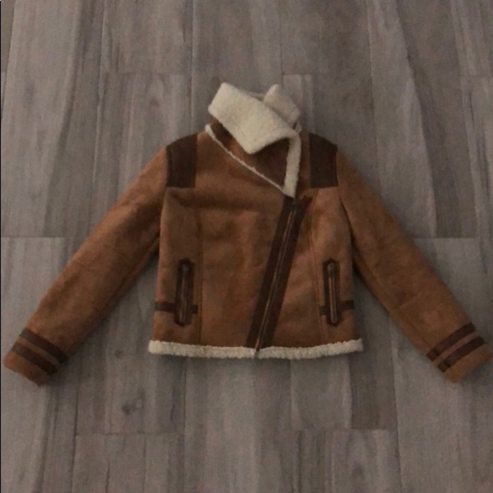 Old Navy Suede Shearling Jacket - image 3